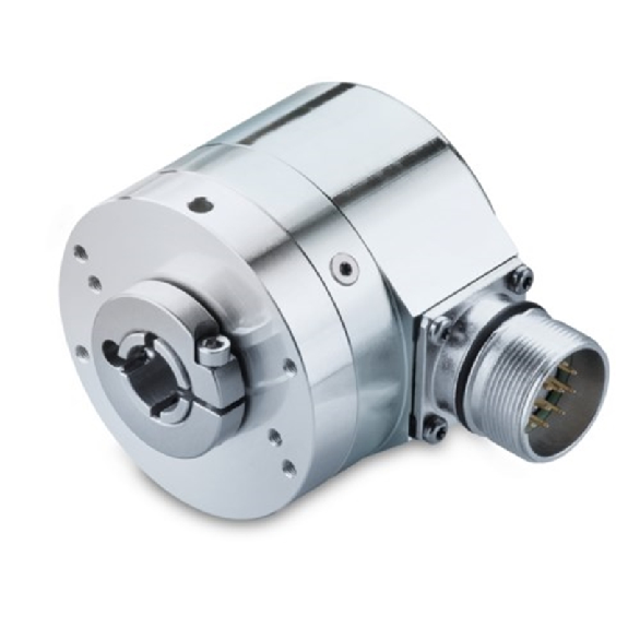 Codeur abs. multitours Ø58mm Axe trav. 12mm 10-30Vdc SSI M23 12P IP54 - G0M2H.112A102 Codeur abs. multitours Ø58mm Axe trav. 12mm 10-30Vdc SSI M23 12P IP54 - G0M2H.112A102-Lire la description