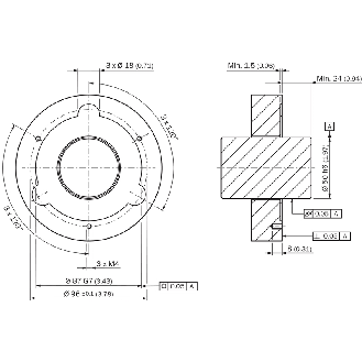 Codeur abs. monotour feedback moteur HIPERFACE - SES90-HN050AK22-Lire la description