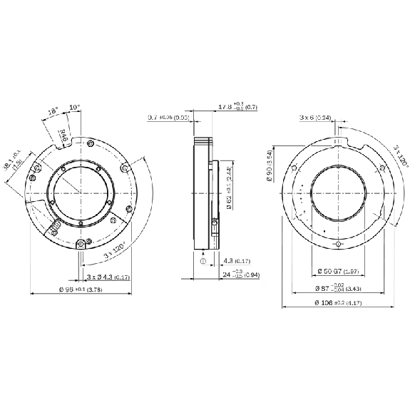 Codeur abs. monotour feedback moteur HIPERFACE - SES90-HN050AK22-Lire la description