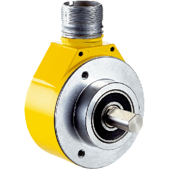 Codeur abs. de séc. multitours Axe plein 10mm SSI + Sin/Cos M23 12P - AFM60S-S4SA032768-Lire la description