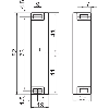 Int. de séc. magnétique (avec act.) Reed Sao=5mm 1NO+1NF, câble 10m - RE300-DA10P