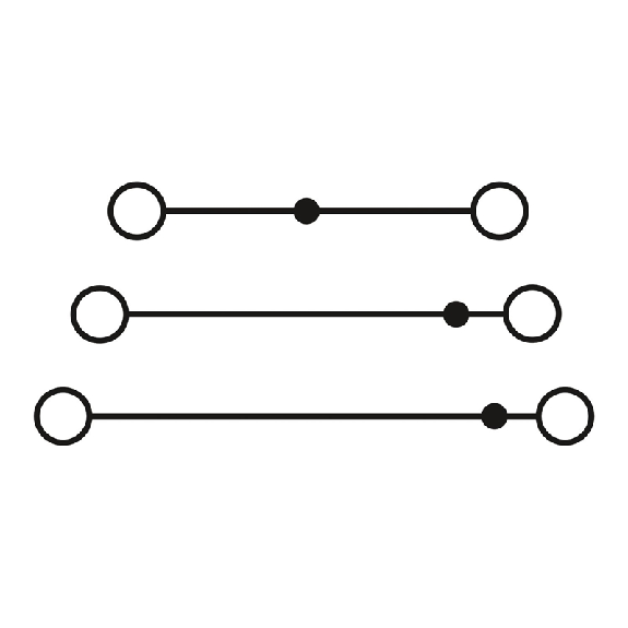 Bloc de jonction à 3 étages, à vis, 0,14 - 4mm², 19A, 500V, bleu - UT 2,5-3L BU Bloc de jonction à 3 étages, à vis, 0,14 - 4mm², 19A, 500V, bleu - UT 2,5-3L BU-Lire la description