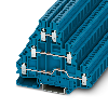 Bloc de jonction à 3 étages, à vis, 0,14 - 4mm², 19A, 500V, bleu - UT 2,5-3L BU Bloc de jonction à 3 étages, à vis, 0,14 - 4mm², 19A, 500V, bleu - UT 2,5-3L BU