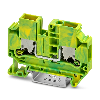 Bloc de jonction de protection, Push-X, 0,5 - 10mm², vert/jaune - XTV 6-PE