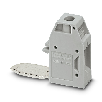 Bloc de jonction de dérivation, à vis,  0,5 - 10mm², 57A, 1000V, gris - AGK 10-UKH 50-Lire la description