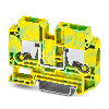 Bloc de jonction de protection, Push-X, 0,5 - 10mm², vert/jaune - XTV 10-PE