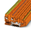 Bloc de jonction capteurs/actionneurs, Push-in, 0,14 - 4mm², orange - PTIO-IN 2,5/4-PE OG