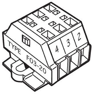 Bloc de connexion pour bande capteur, lot de 10 pièces - F03-20 (10 PCS)-Lire la description