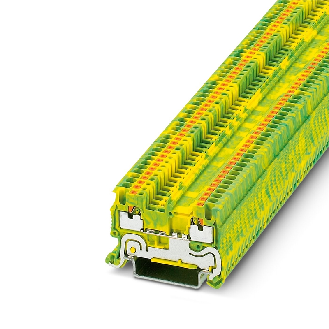 Bloc de jonction de protection, Push-in, 0,14 - 1,5mm², vert/jaune - PT 1,5/S-PE-Lire la description