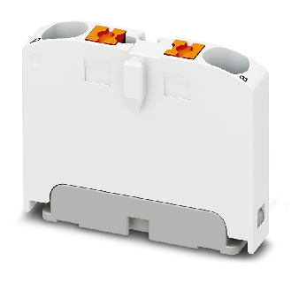 Bloc distributeur, 450V, 24A, Push-in, 2x 0,14-4mm², blanc - PTFIX 2X2,5 WH-Lire la description