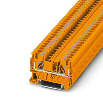 Bloc de jonction simple, Push-in, 0,2 - 6mm², 32A, 800V, orange - PT 4 OG-Lire la description