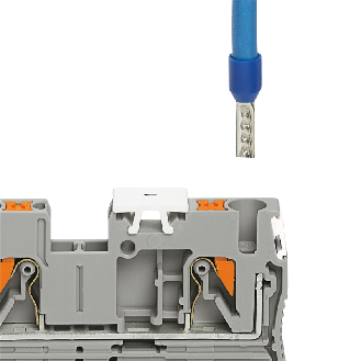 Bloc de jonction simple, Push-in, 0,2 - 6mm², 32A, 800V, orange - PT 4 OG-Lire la description