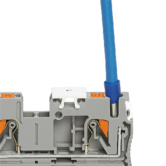 Bloc de jonction simple, Push-in, 0,2 - 6mm², 32A, 800V, orange - PT 4 OG-Lire la description