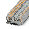 Bloc de jonction à fonction, Push-in, 0,14 - 4mm², 20A, 400V, gris - PT 2,5-TWIN-TG