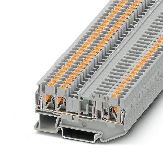 Bloc de jonction à fonction, Push-in, 0,14 - 4mm², 20A, 400V, gris - PT 2,5-TWIN-TG-Lire la description