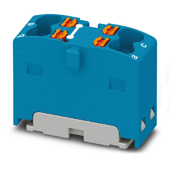 Bloc distributeur, 450V, 17,5A, Push-in, 4x 0,14-2,5mm², bleu - PTFIX 4X1,5 BU-Leggi tutto