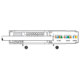 Panneau de jonction, RJ45 femelle sur blocs de jonction Push-in - PP-RJ-SCC-Lire la description