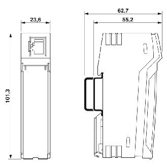 Panneau de jonction, RJ45 femelle sur blocs de jonction Push-in - PP-RJ-SCC-Lire la description