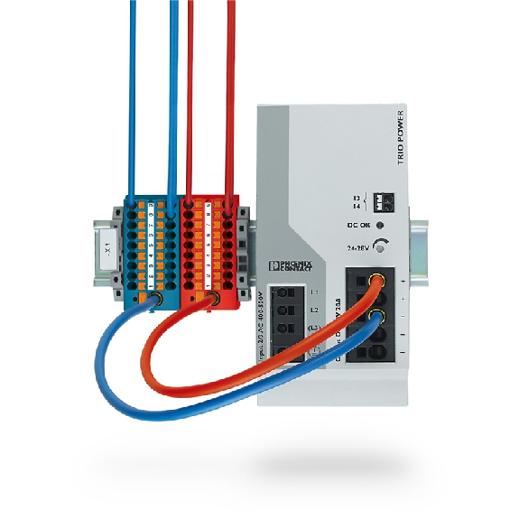 Bloc distributeur, 450V, 24A, Push-in, 6x 0,14-4mm², gris - PTFIX 6X2,5 GY Bloc distributeur, 450V, 24A, Push-in, 6x 0,14-4mm², gris - PTFIX 6X2,5 GY-Lire la description