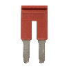 Pontage sécable rouge, 2 pôles, pour bornes Push-In + de 4,0mm² - XW5S-P4.0-2RD