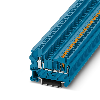 Bloc de jonction simple, Push-in, à vis, 0,14 - 4mm², 24A, 800V, bleu - PTU 2,5 BU Bloc de jonction simple, Push-in, à vis, 0,14 - 4mm², 24A, 800V, bleu - PTU 2,5 BU