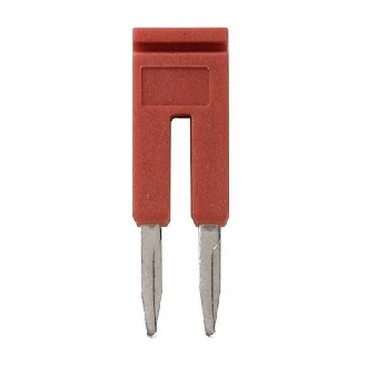 Pontage sécable rouge, 2 pôles, pour bornes Push-In + de 1,5mm² - XW5S-P1.5-2RD-Lire la description