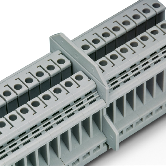 Bloc de jonction simple, à vis, 0,2 - 4mm², 24A, 800V, gris - UK 3 N Bloc de jonction simple, à vis, 0,2 - 4mm², 24A, 800V, gris - UK 3 N-Lire la description