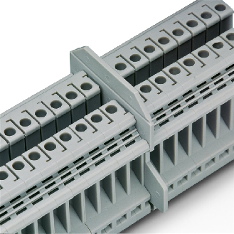 Bloc de jonction simple, à vis, 0,2 - 4mm², 24A, 800V, gris - UK  3 N-Lire la description