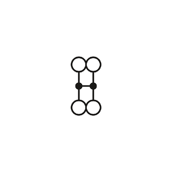 Bloc distributeur, 450V, 17,5A, Push-in, 4x 0,14-2,5mm², noir - PTFIX 4X1,5 BK-Lire la description