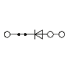 Bloc de jonction avec diode, Push-in, 0,14 -4 mm², 0,5A, 800V, gris - PT 2,5-TWIN-DIO/R-L Bloc de jonction avec diode, Push-in, 0,14 -4 mm², 0,5A, 800V, gris - PT 2,5-TWIN-DIO/R-L