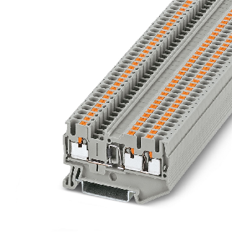 Bloc de jonction avec diode, Push-in, 0,14 -4 mm², 0,5A, 800V, gris - PT 2,5-TWIN-DIO/R-L-Lire la description