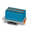 Bloc distributeur, 690V, 24A, Push-in, 18x 0,14-4mm², bleu - PTFIX 18X2,5-NS35 BU Bloc distributeur, 690V, 24A, Push-in, 18x 0,14-4mm², bleu - PTFIX 18X2,5-NS35 BU