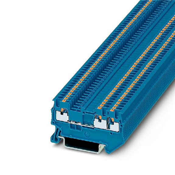 Bloc de jonction simple, Push-in, 0,14 - 1,5mm², 17,5A, 500V, bleu - PT 1,5/S-TWIN BU Bloc de jonction simple, Push-in, 0,14 - 1,5mm², 17,5A, 500V, bleu - PT 1,5/S-TWIN BU-Lire la description