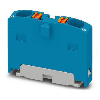 Bloc distributeur, 450V, 17,5A, Push-in, 2x 0,14-2,5mm², bleu - PTFIX 2X1,5 BU-Lire la description