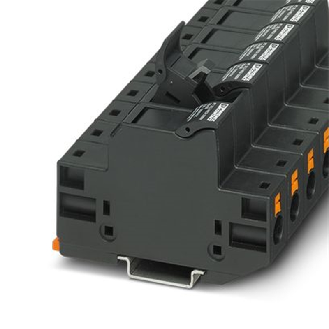 Bloc de jonction-fusibles Push-in, 1,5-10mm², 20A, 1000V, noir - PT 10,3-HESI 1000V-Lire la description