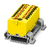 Bloc distributeur, 690V, 24A, Push-in, 19x 0,14-4mm², jaune - PTFIX 6/18X2,5-NS35A YE Bloc distributeur, 690V, 24A, Push-in, 19x 0,14-4mm², jaune - PTFIX 6/18X2,5-NS35A YE