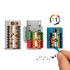 Bloc distributeur, 450V, 17,5A, Push-in, 6x 0,14-2,5mm², jaune - PTFIX 6X1,5 YE Bloc distributeur, 450V, 17,5A, Push-in, 6x 0,14-2,5mm², jaune - PTFIX 6X1,5 YE