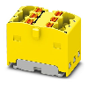 Bloc distributeur, 450V, 17,5A, Push-in, 6x 0,14-2,5mm², jaune - PTFIX 6X1,5 YE Bloc distributeur, 450V, 17,5A, Push-in, 6x 0,14-2,5mm², jaune - PTFIX 6X1,5 YE