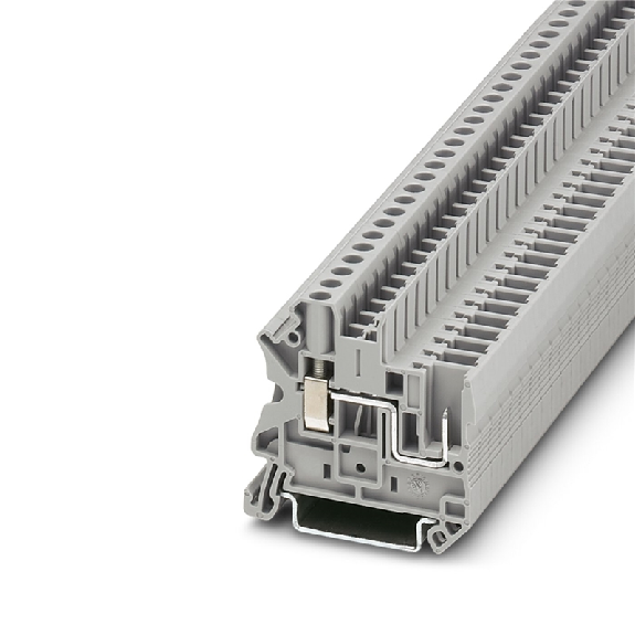 Bloc de jonction simple, à vis, 0,14 - 6mm², 32A, 800V, gris - UT 4/ 1P Bloc de jonction simple, à vis, 0,14 - 6mm², 32A, 800V, gris - UT 4/ 1P-Lire la description
