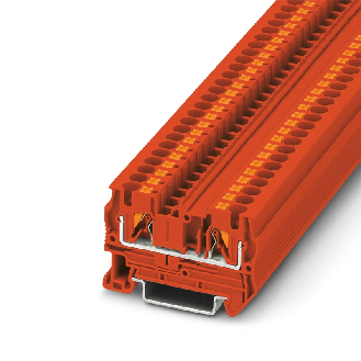 Bloc de jonction simple, Push-in, 0,2 - 6mm², 32A, 800V, rouge - PT 4 RD-Lire la description