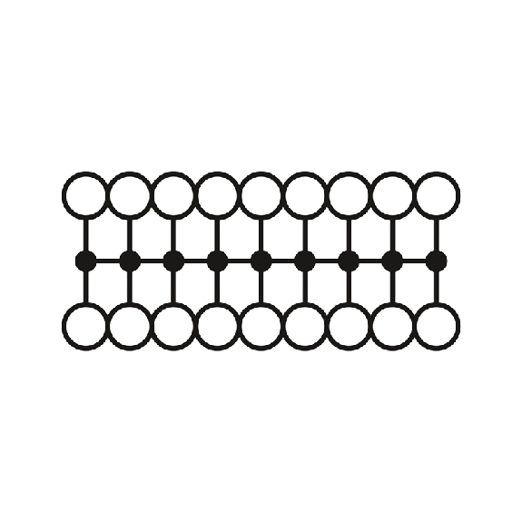 Bloc distributeur, 690V, 24A, Push-in, 18x 0,14-4mm², orange - PTFIX 18X2,5-NS35 OG Bloc distributeur, 690V, 24A, Push-in, 18x 0,14-4mm², orange - PTFIX 18X2,5-NS35 OG-Lire la description