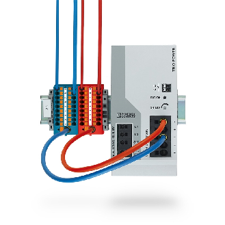Bloc distributeur, 690V, 24A, Push-in, 18x 0,14-4mm², orange - PTFIX 18X2,5-NS35 OG-Lire la description