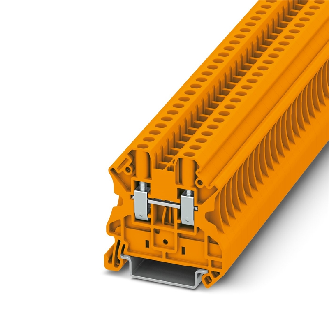 Bloc de jonction simple, à vis, 0,14 - 6mm², 32A, 1000V, orange - UT 4 OG-Lire la description