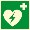 PERMALIGHT power langnachleuchtend Rettungszeichen Autom. externer Defibrillator, Aluminium, 200x200mm, ASR PERMALIGHT power langnachleuchtend Rettungszeichen Autom. externer Defibrillator, Aluminium, 200x200mm, ASR