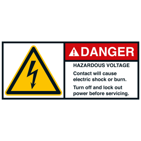 ANSI-Aufkleber DANGER Hazardous voltage.Contact will.,UL anerk.,45x100mm,2/Bogen ANSI-Aufkleber DANGER Hazardous voltage.Contact will.,UL anerk.,45x100mm,2/Bogen-Beschreibung lesen