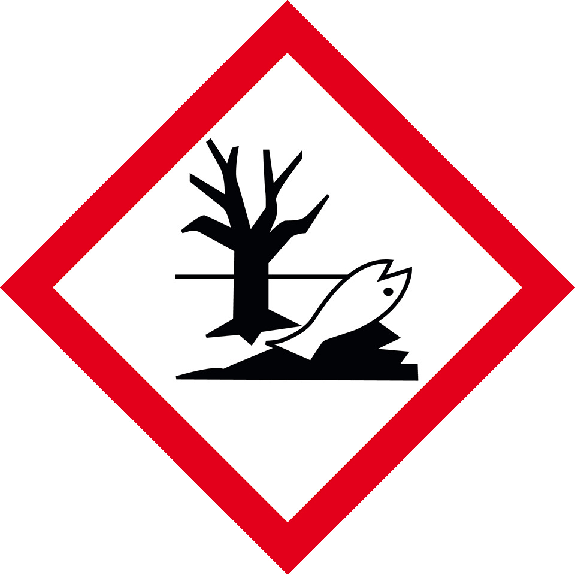 Gefahrensymbol Umwelt GHS 09, Folie, selbstklebend, 32x32mm, 16/Bogen, GHS-Verordnung-Beschreibung lesen