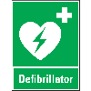 Rettungs-Kombischild Defibrillator, ASR/ISO, Kunststoff, 300x400mm Rettungs-Kombischild Defibrillator, ASR/ISO, Kunststoff, 300x400mm