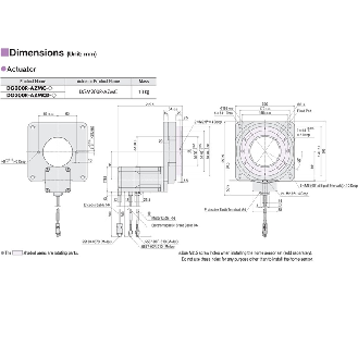 Plateau de positionnement creux motorisation AZ - DGM200R-AZMC-Lire la description