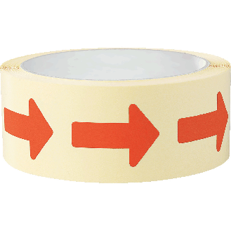Etikett Pfeil, beschriftbar, rot, Haftpapier, ablösbar, 35x25mm, 500/Rolle-Beschreibung lesen