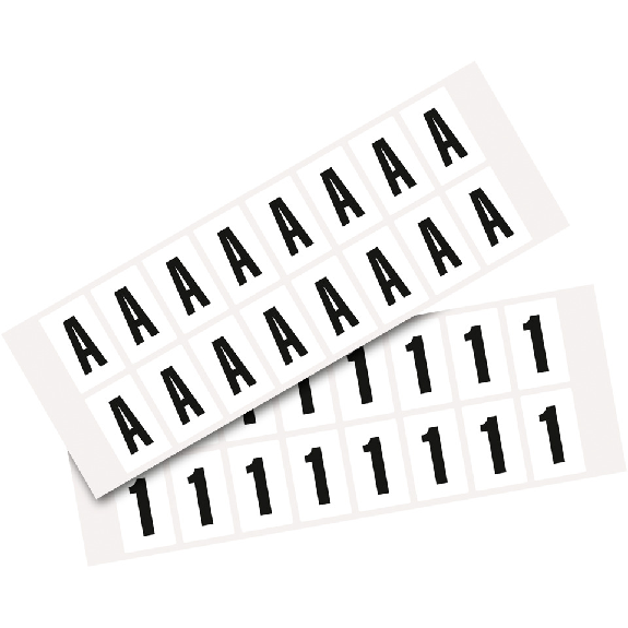 Pfeil, weiß/schwarz, Folie, Schrifthöhe 25mm, 22x36mm, 320 Stück/VE-Beschreibung lesen